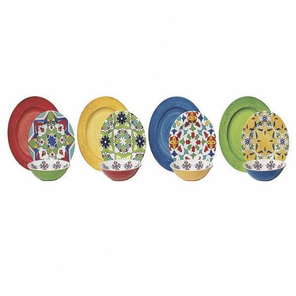 Juego de Vajilla de Melamina de 12 piezas
