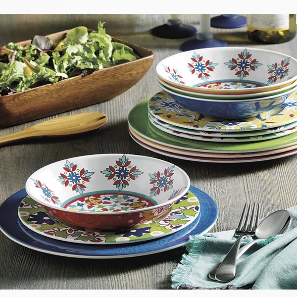 Juego de Vajilla de Melamina de 12 piezas