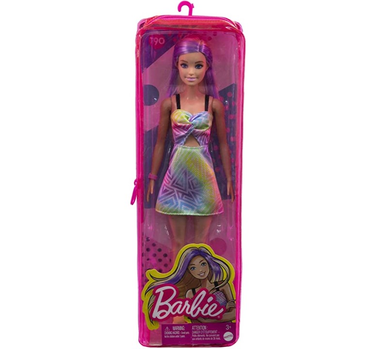 Barbie Fashionista Vestido Tie Dye Colores Pastel