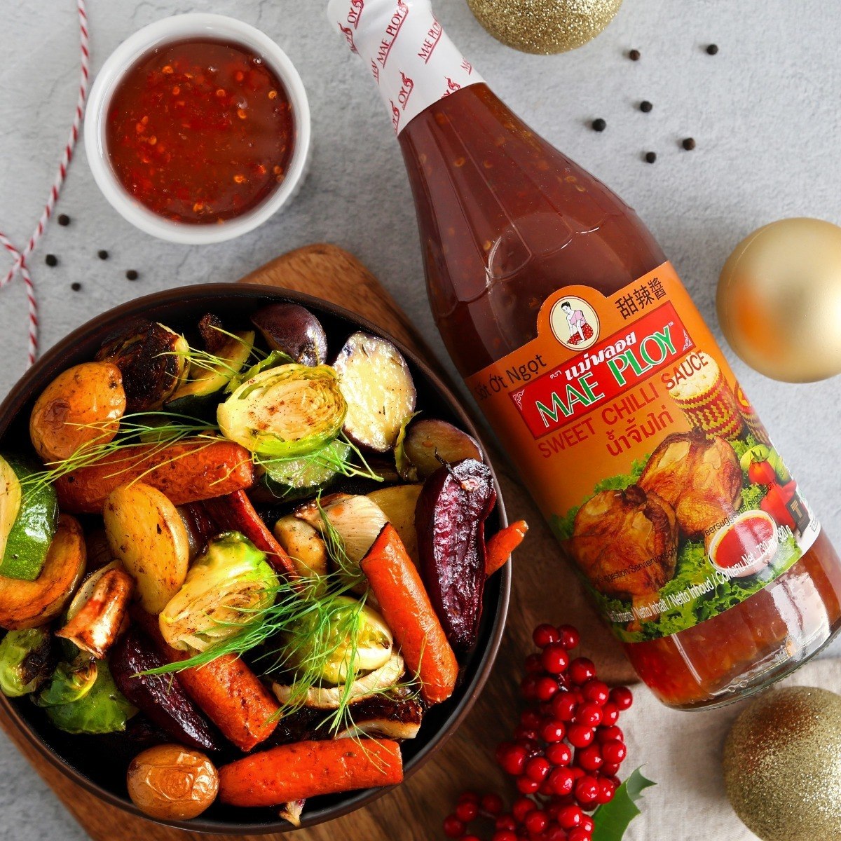 Salsa de Chile Agridulce Thai Mae Ploy 920 gr Salsa Agridulce Tailandesa Sweet Chili Sauce