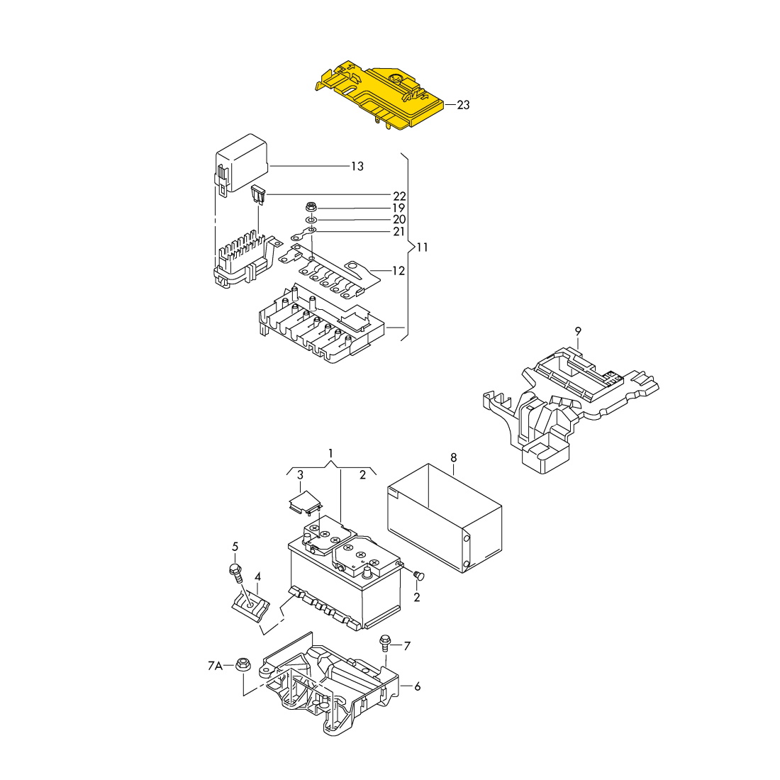 Tapa Protectora Caja Fusible Polo/vento *volkswagen