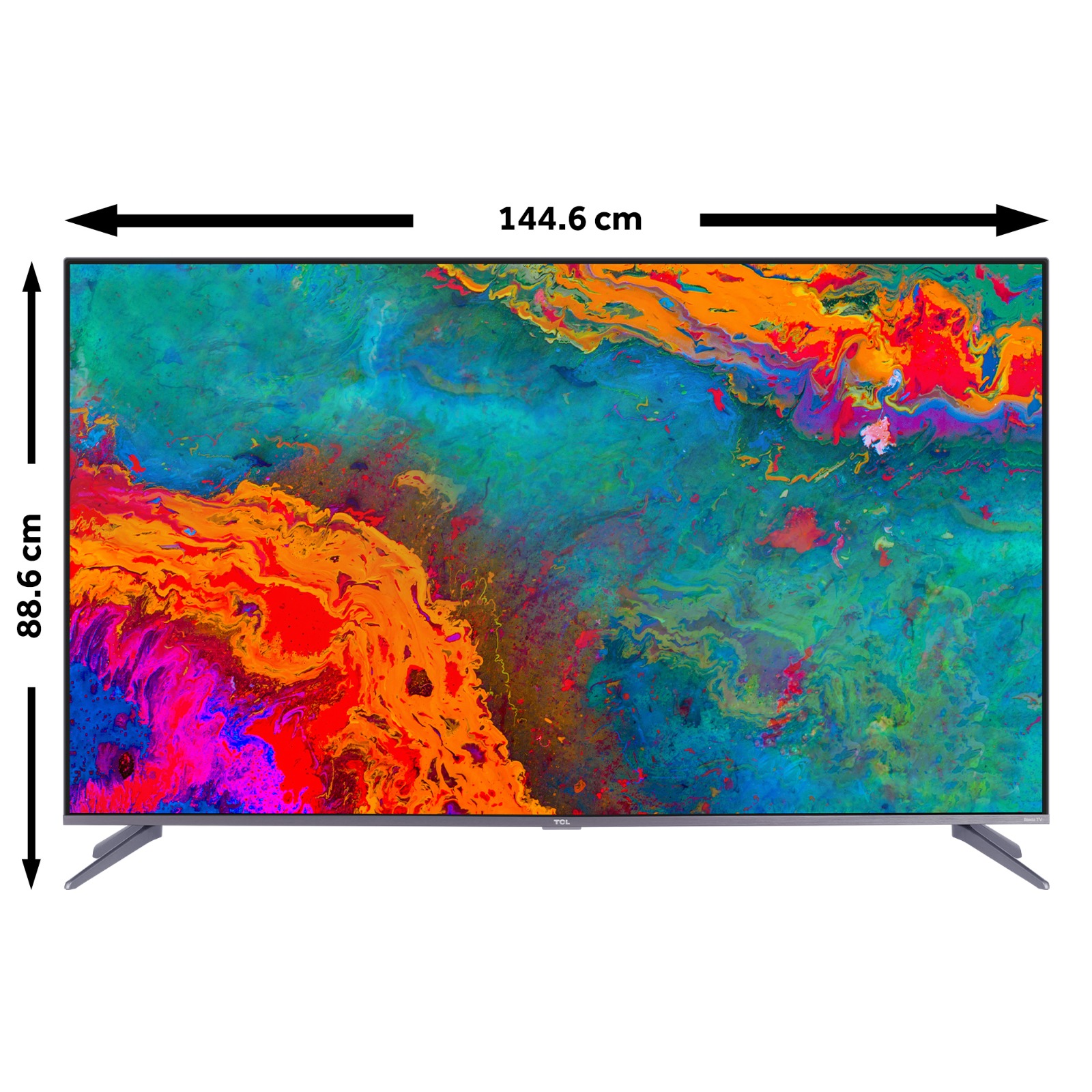 Pantalla TCL 65" QLED 65S647 Google TV y Dolby Atmos Smart TV