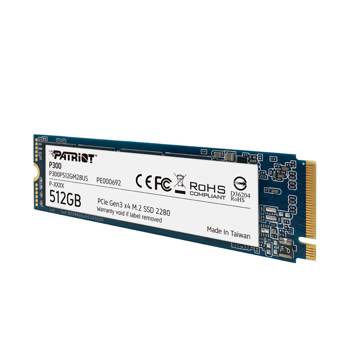 SSD Patriot P300 PCIe 3.0 NVMe 512Gb