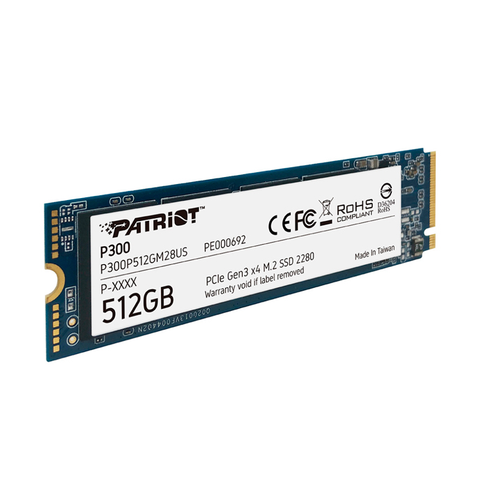 SSD Patriot P300 PCIe 3.0 NVMe 512Gb