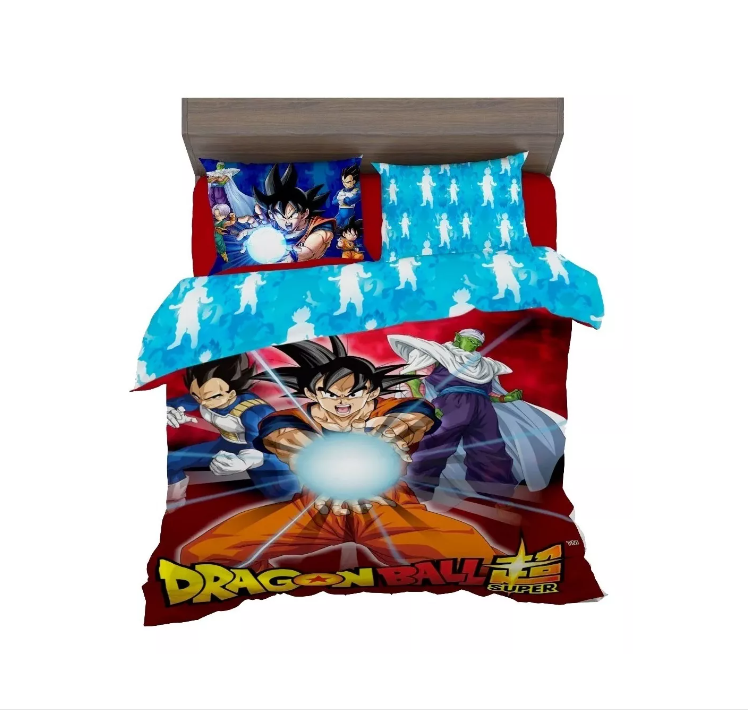 Set De Edredón Microfibra Matrimonial Dragon Ball Súper