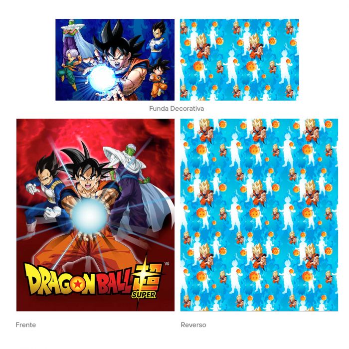 Set De Edredón Microfibra Matrimonial Dragon Ball Súper