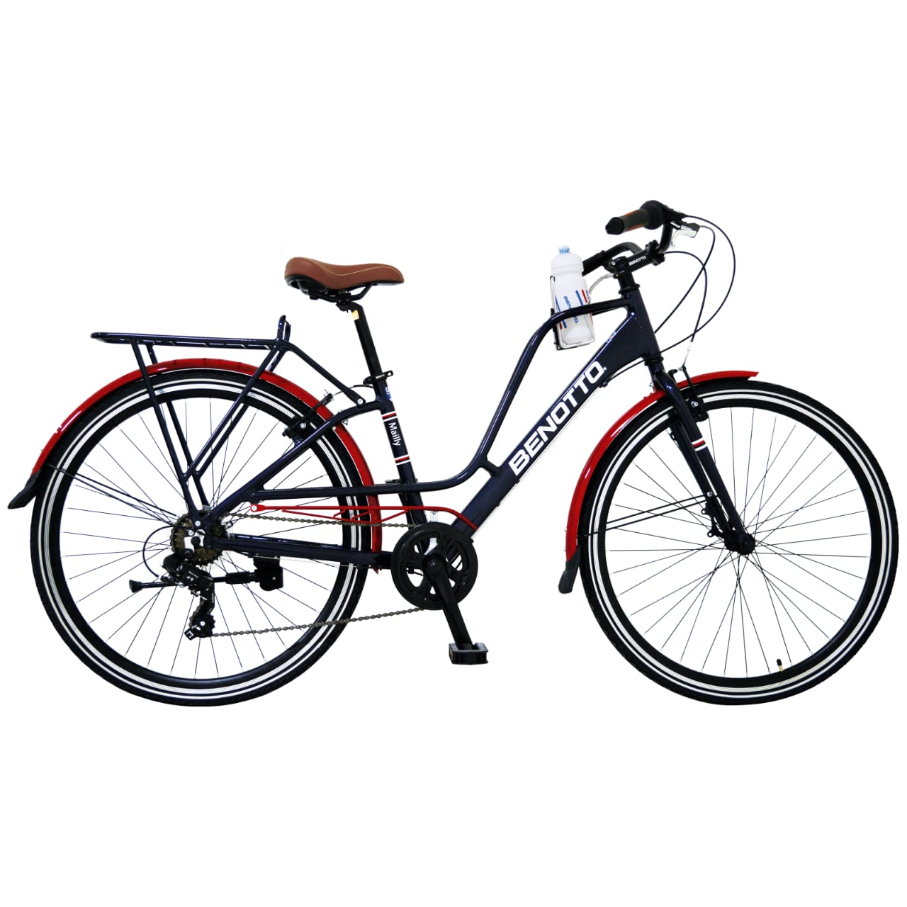 Bicicleta BENOTTO City MAILLY R700 Aluminio 7V. Gris Oscuro Unisex