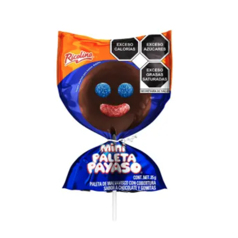 Mini Paleta Payaso Ricolino 15 Pz