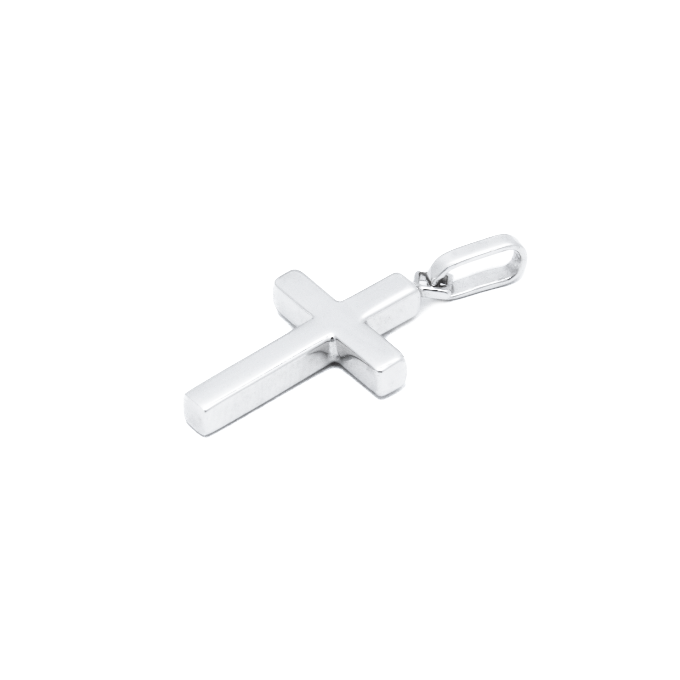 Cruz Oro Blanco Oro 14 Kilates.