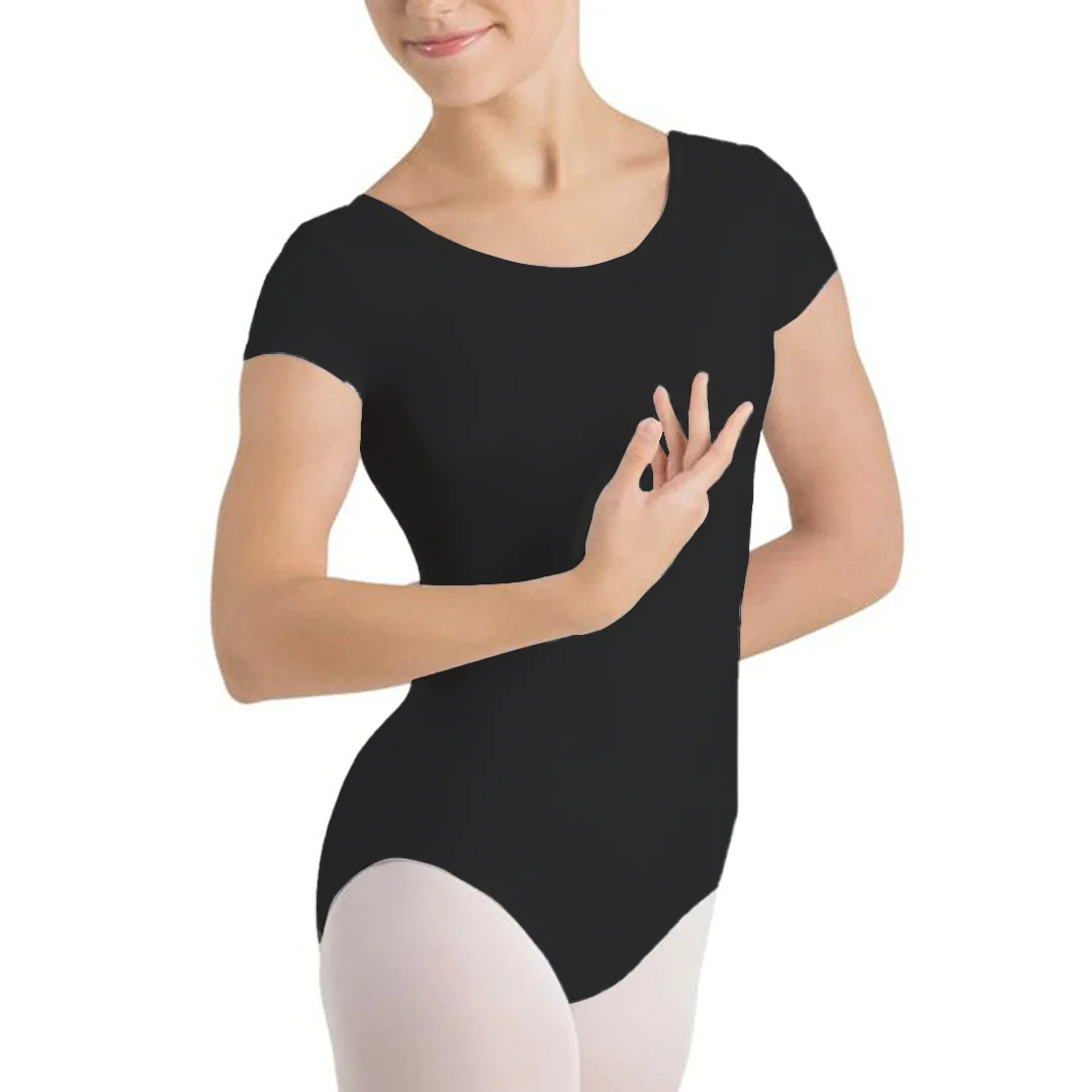  Leotardo Dama Manga Corta 1 Pieza