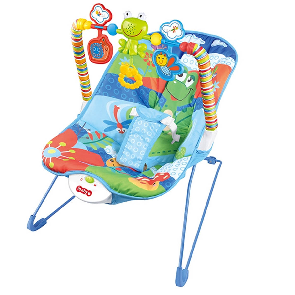 Silla Bouncer Vibrador Tiibaby Cartoon Azul