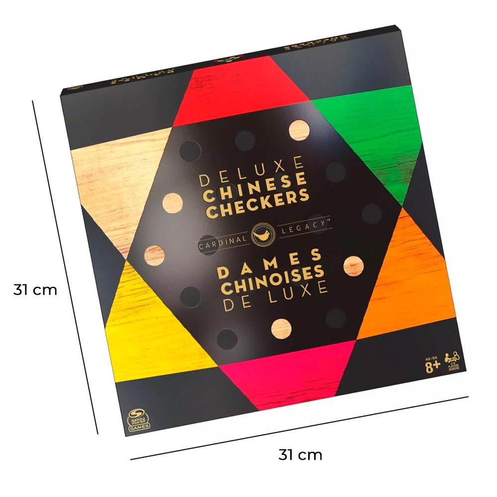 Juego De Mesa Spin Master Damas Chinas 6053183 Con Base de Madera