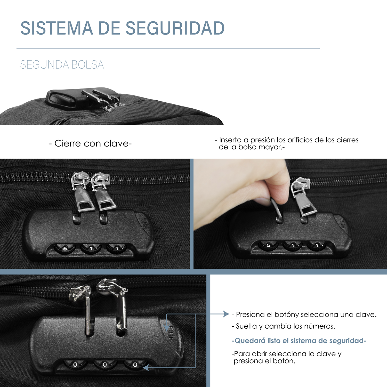 Mochila Antirrobo Impermeable Puerto Usb Para Laptop ,Color Negro