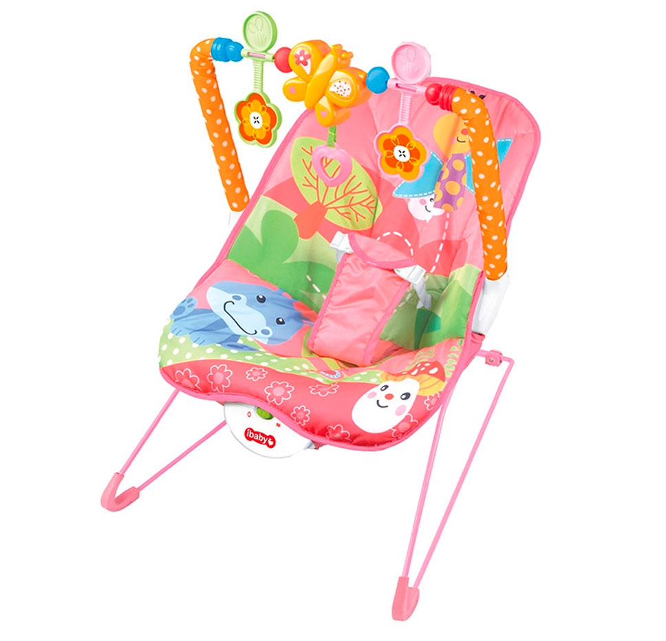 Silla Bouncer Vibrador Tiibaby Cartoon Rosa