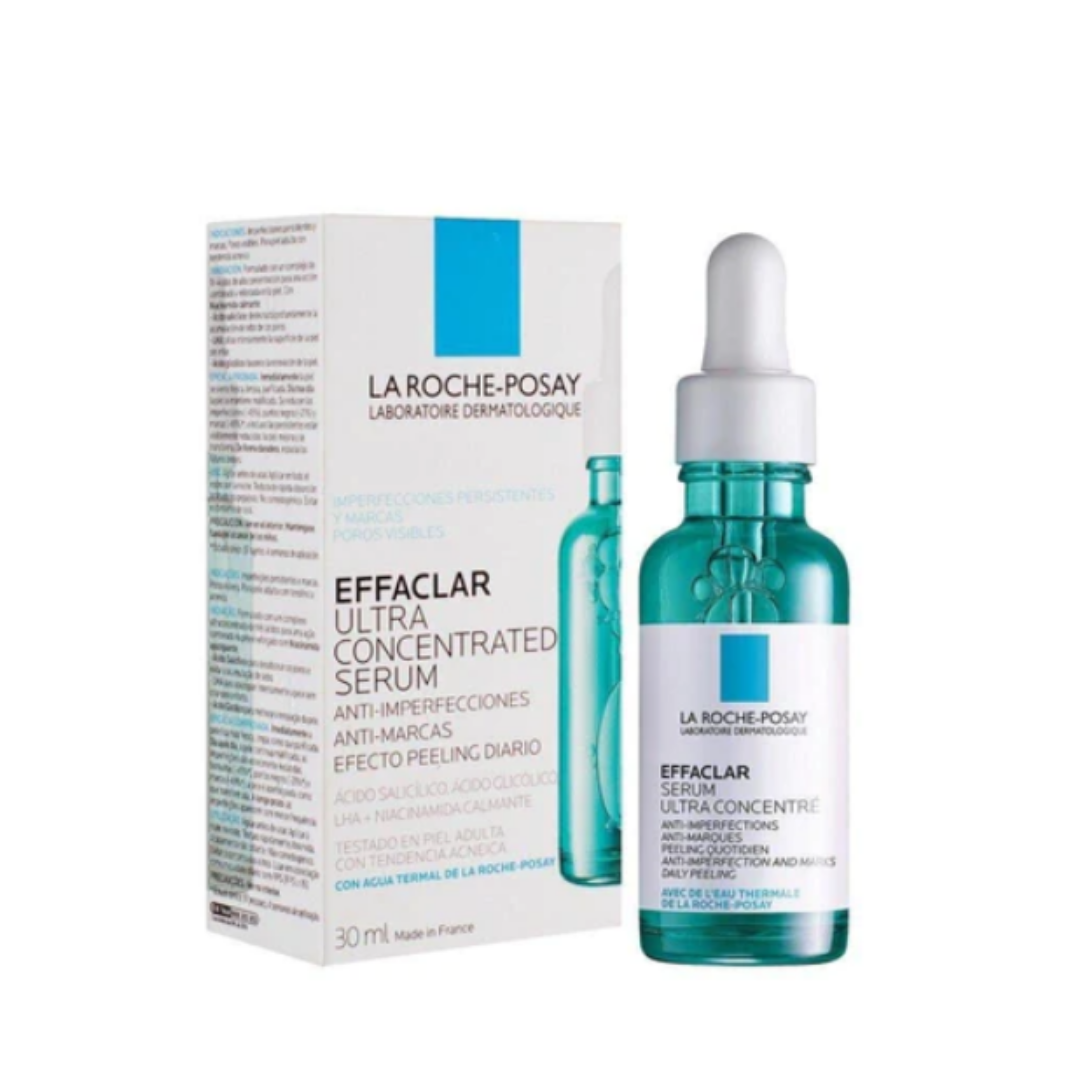 Sérum Ultra Concentrated Serum La Roche-Posay Effaclar noche para piel acneica de 30mL