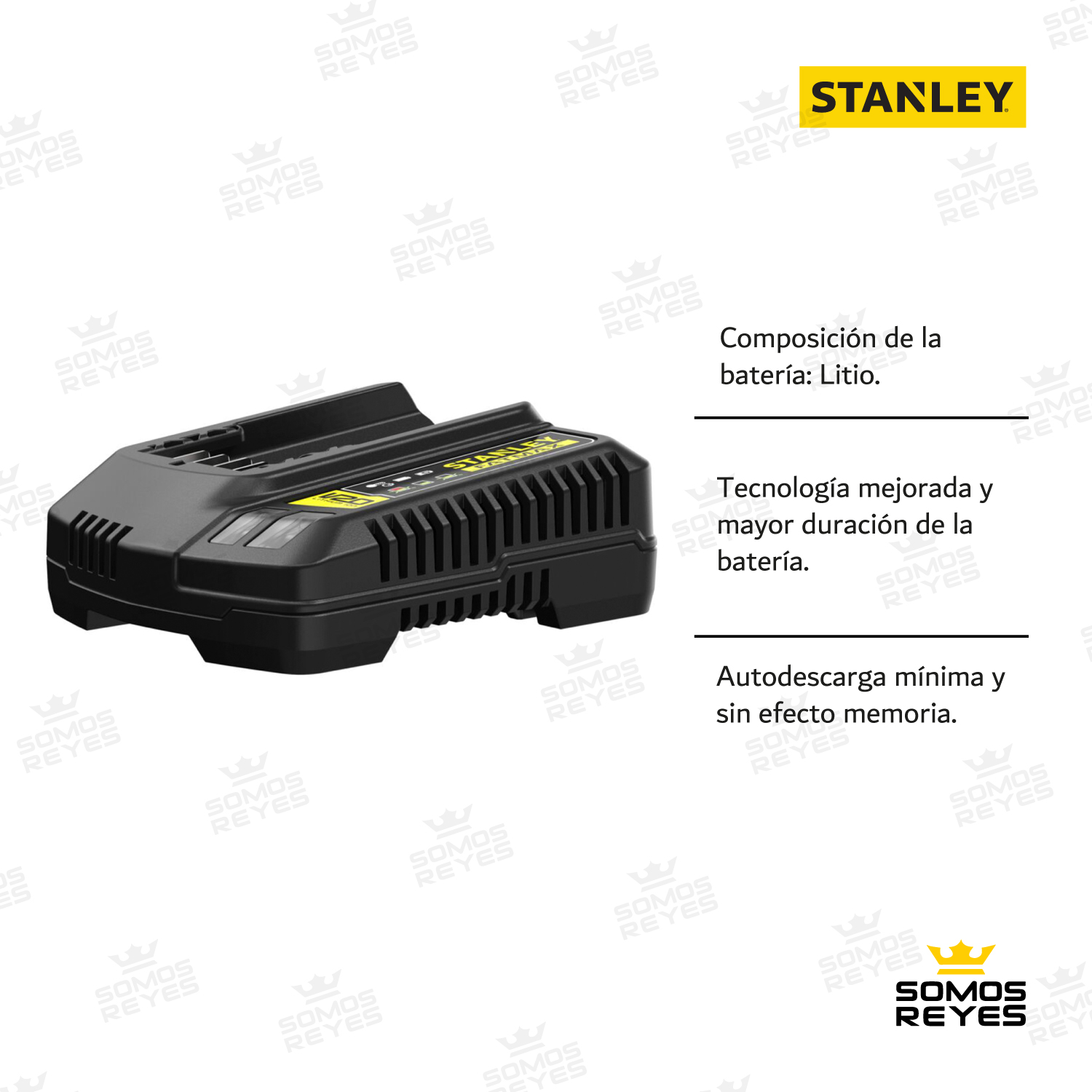 Cargador Para Baterias 20V Herramientas Inalambricas Stanley 