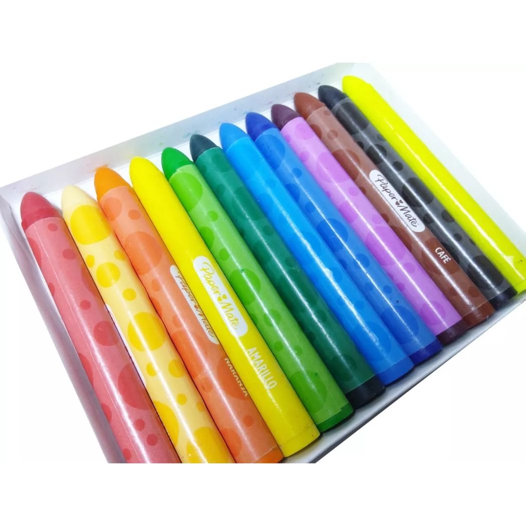 Crayones Jumbo Paper Mate  12 Colores diferentes Triangulares