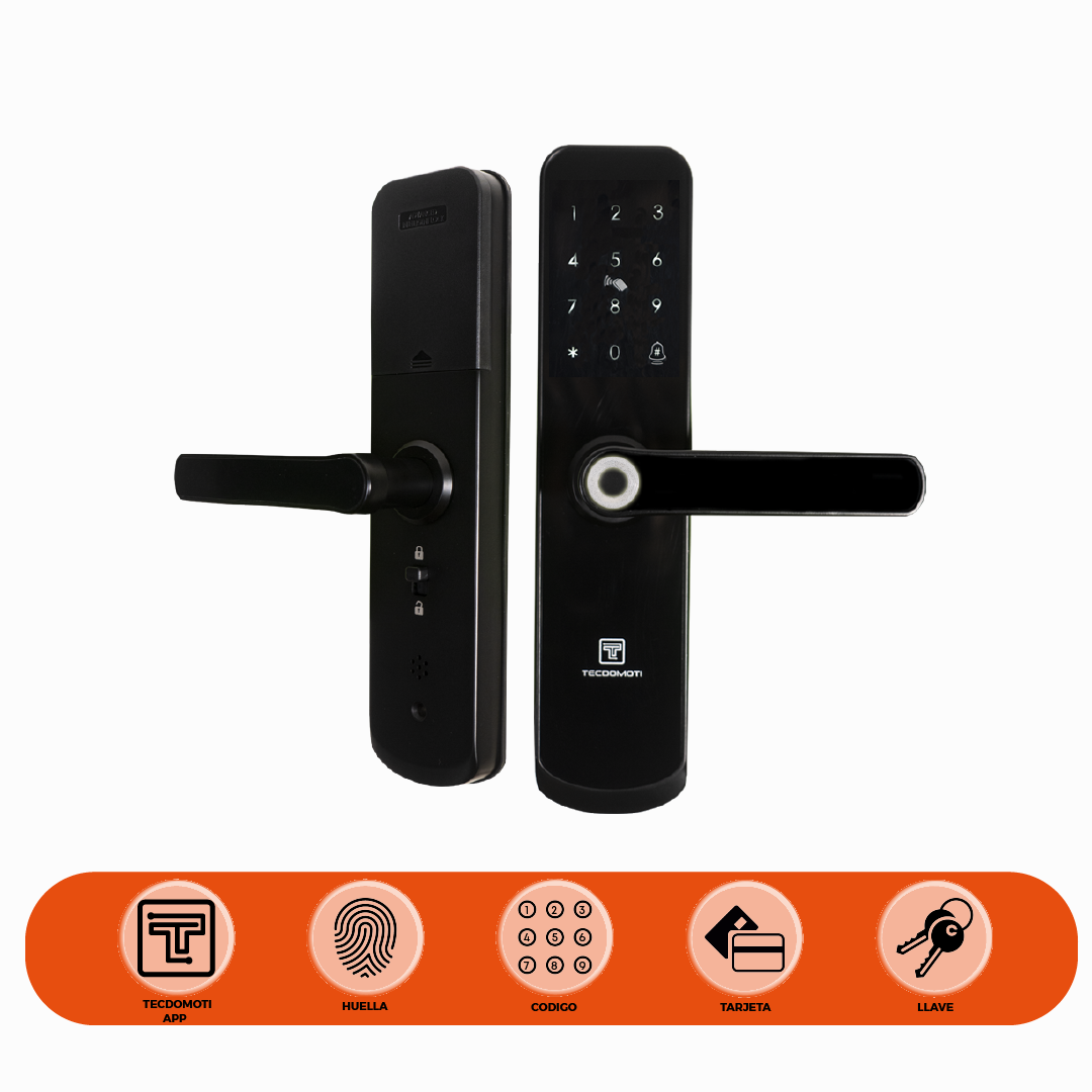 Cerradura Inteligente Digital Tecdomoti | Chapa Seguridad Eléctrica | Wifi app | Seguridad en casa