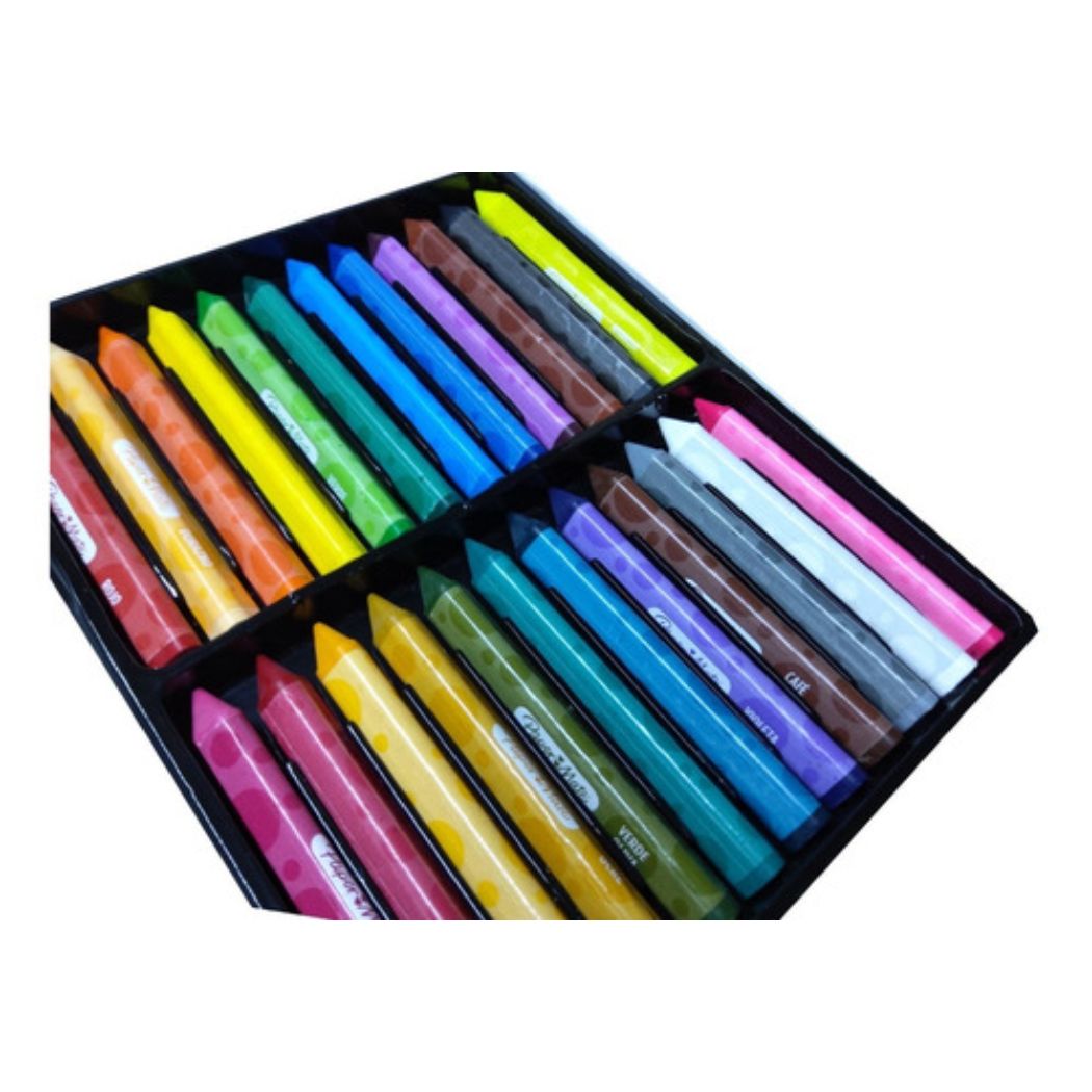 Crayones Paper Mate Jumbo Triangulares 24 pzas