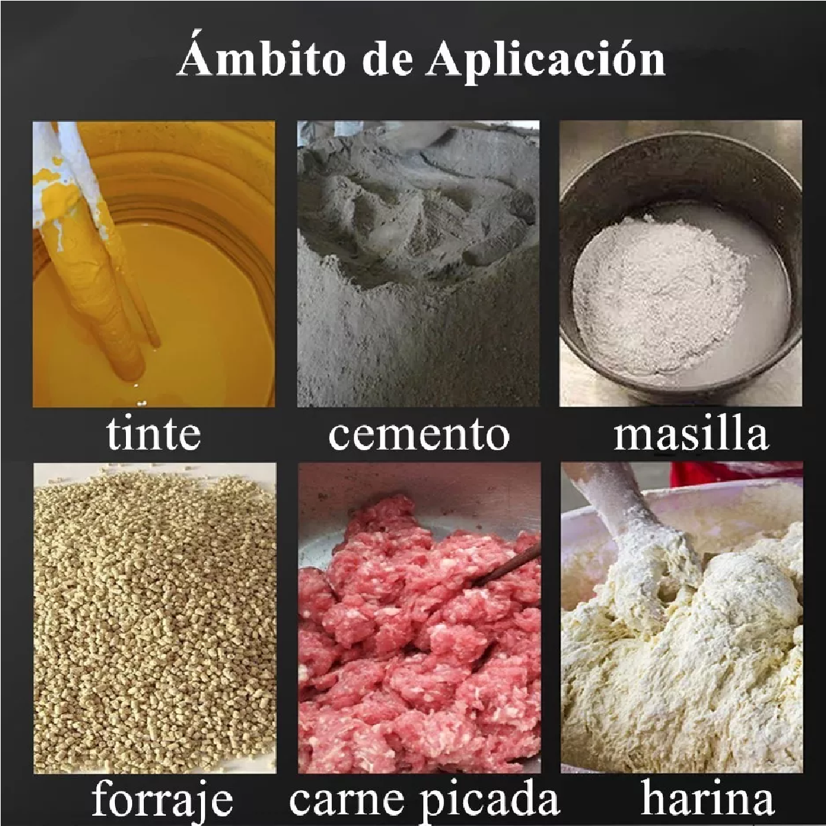 Mezcladora Eléctrica De Cemento/pintura Velocidad Ajustable