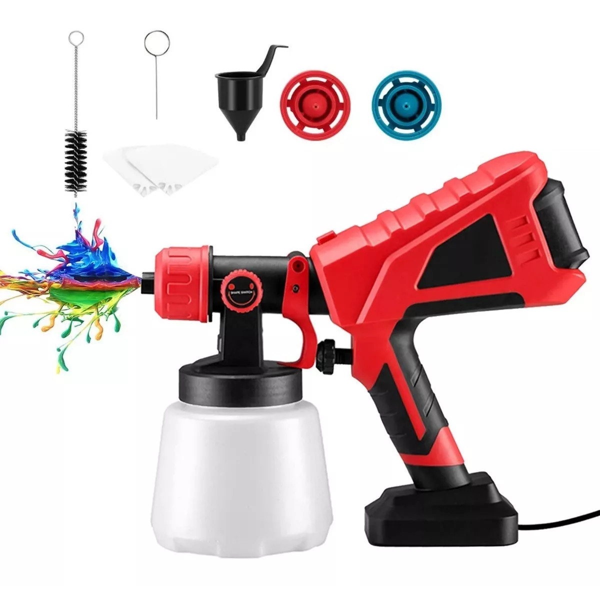 Pistola Eléctrica Para Pintura 127v 600w Roja