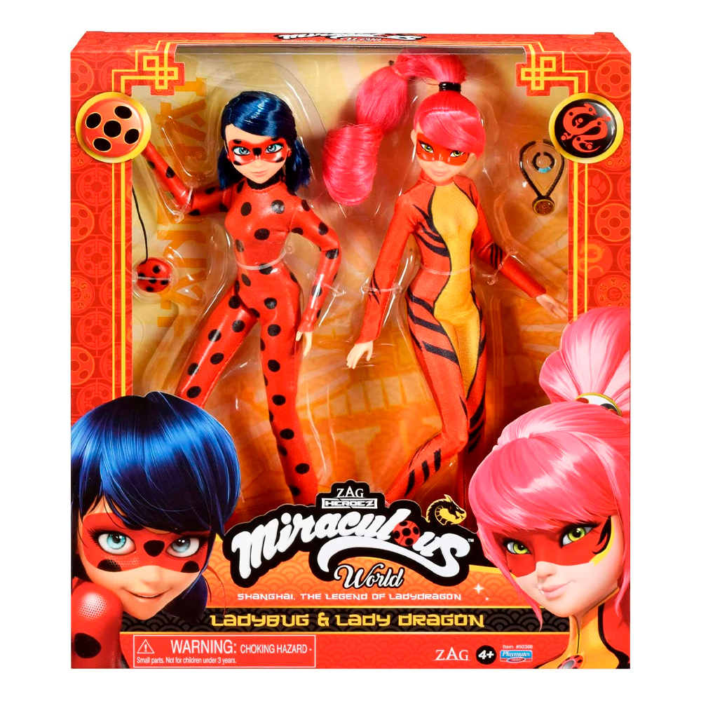 Set de Muñecas  Bandai Lady Bug 88134 Equipo Shangai