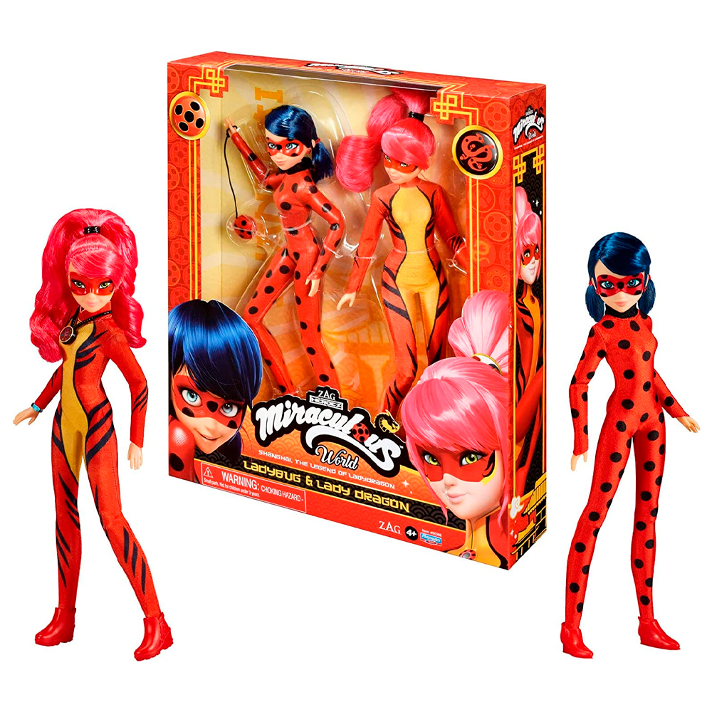 Set de Muñecas  Bandai Lady Bug 88134 Equipo Shangai