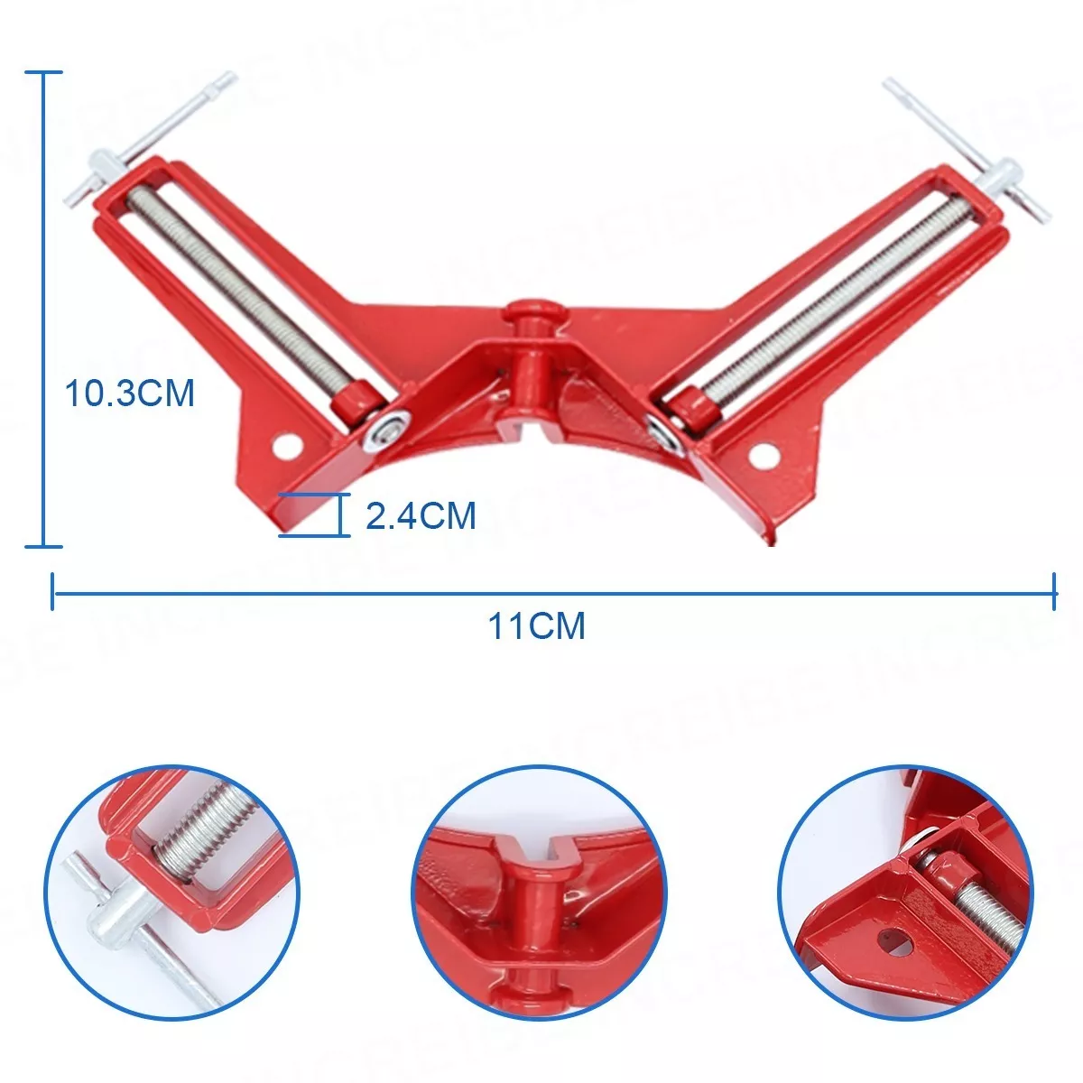 Carpinteria Grado Herreria Metal Prensa Esquinera, 4 Piezas