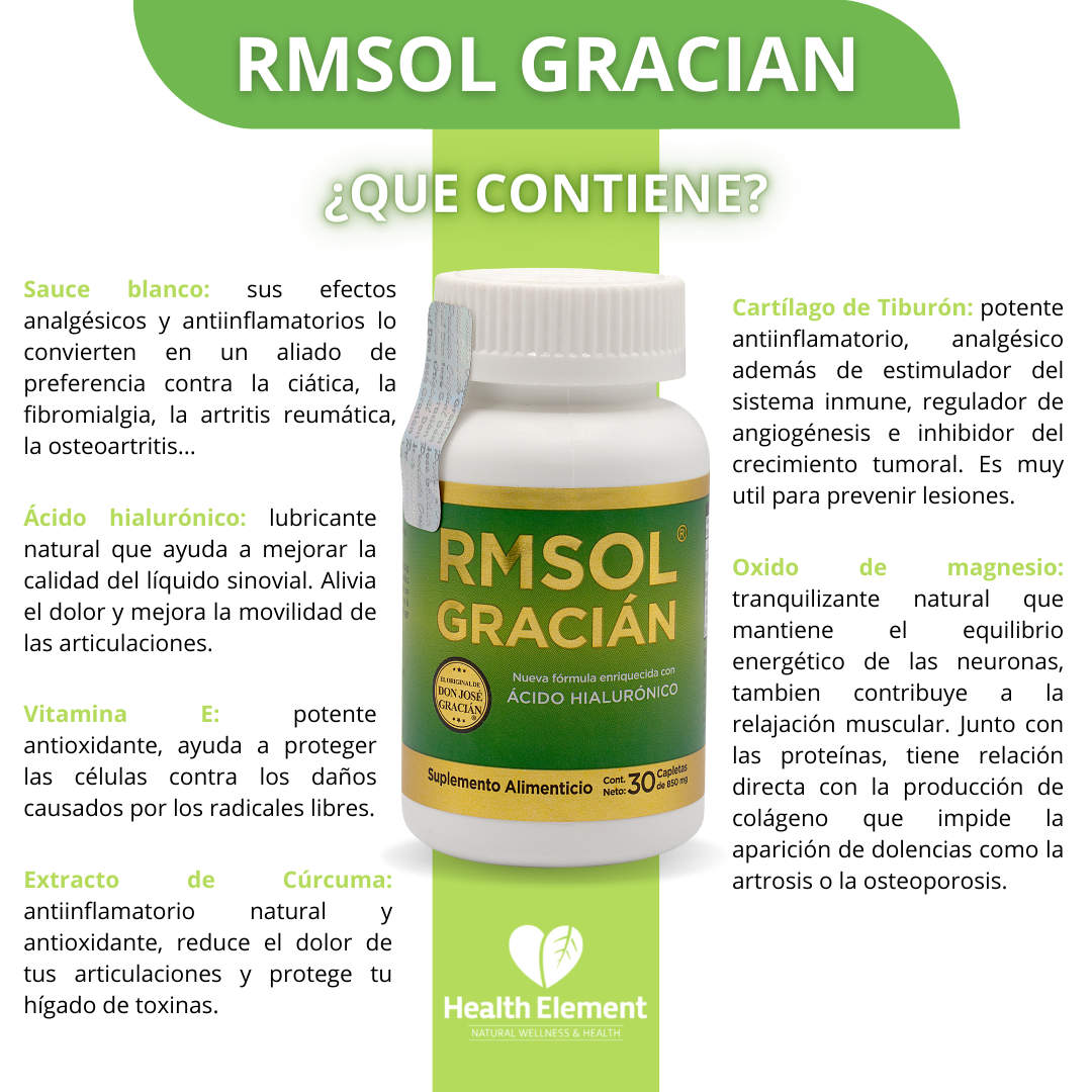 Kit De 5 Frascos De Rm Sol Gracian - 30 Tabs