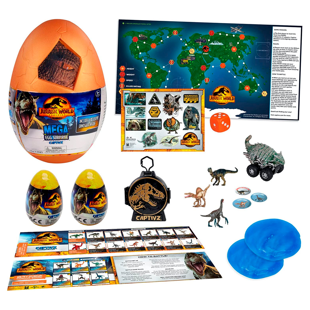 Mega Huevo Sorpresa Toy Monster 87952 Jurassic World