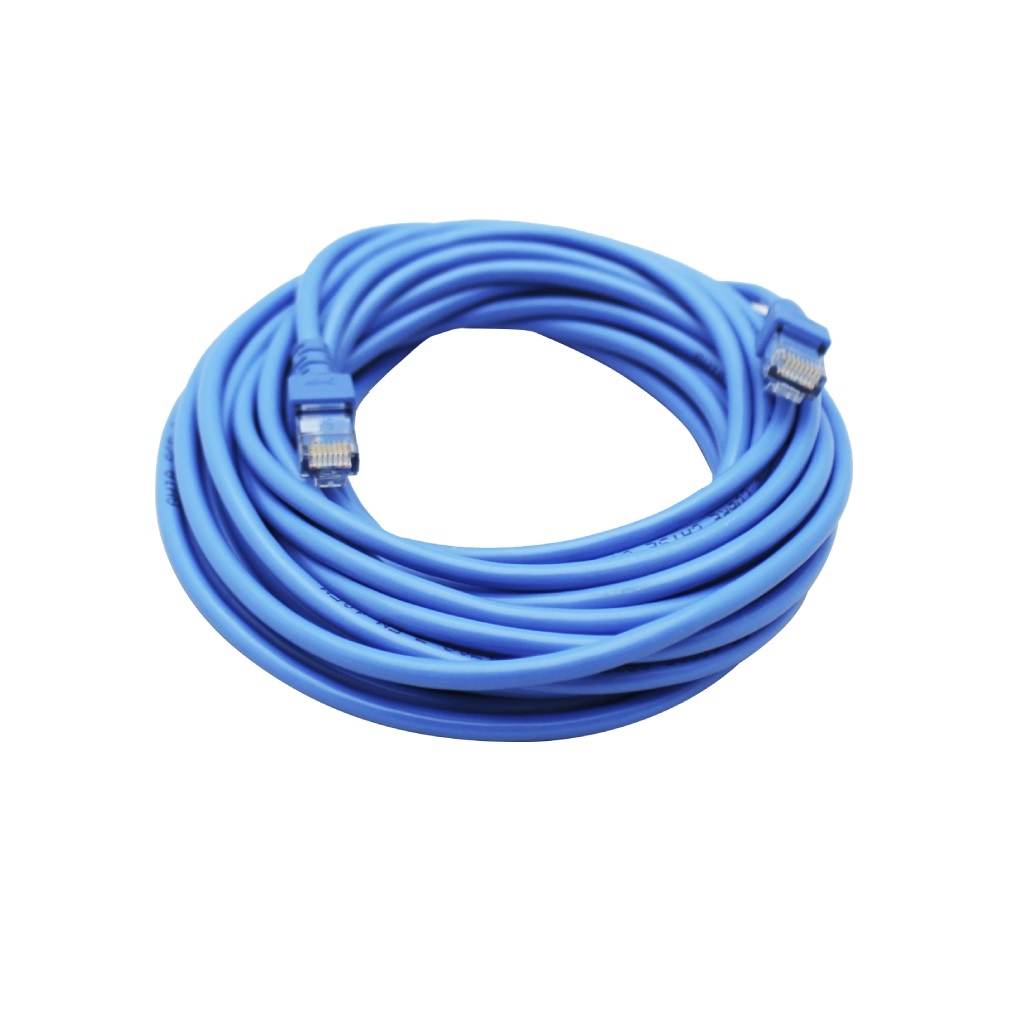 Cable de red GHIA GCB-017 7.5 metros 100% cobre Color azul internet pc redes laptop mac casa