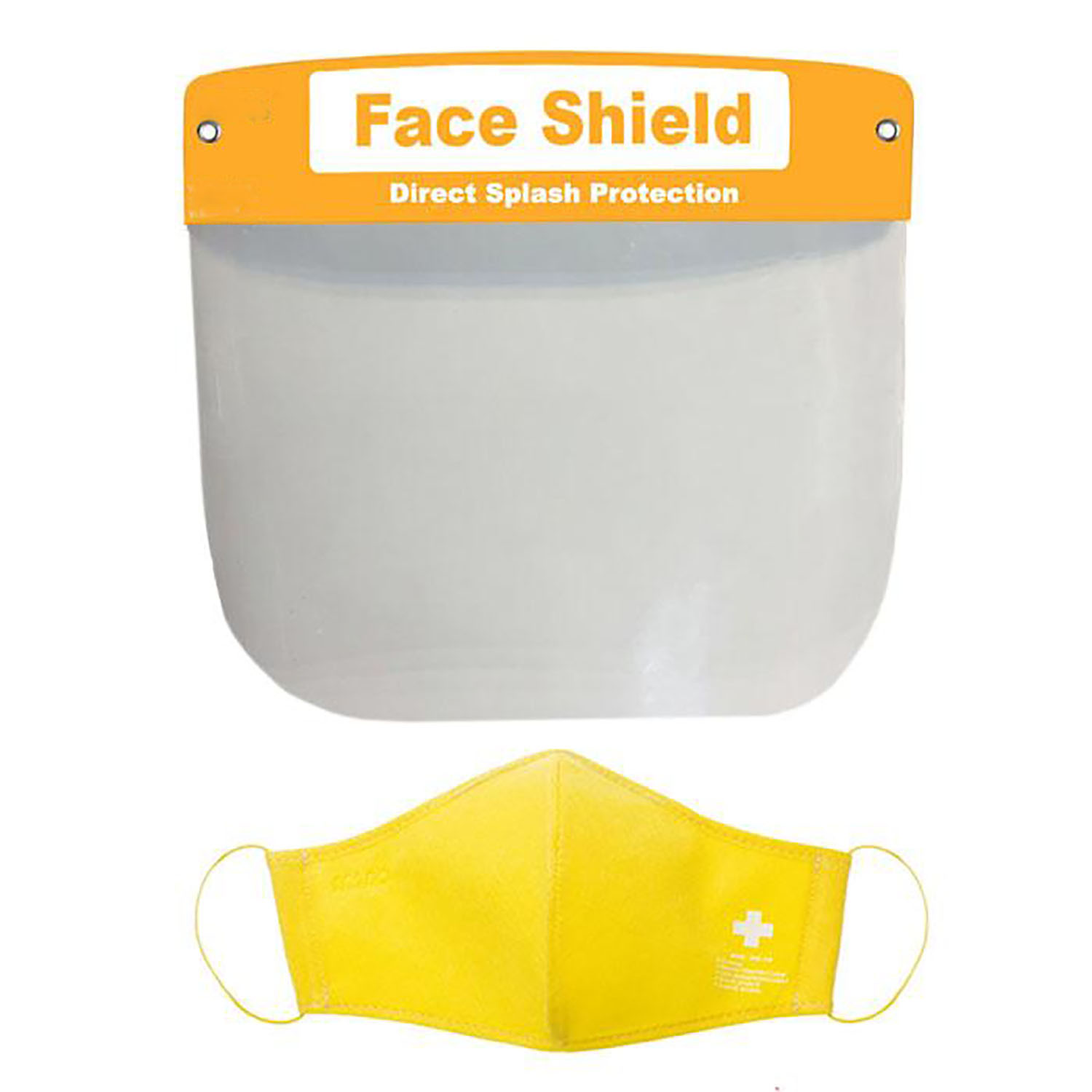 Caretas y Cubrebocas de Calidad MXFAS-034 Kit 10 Pzs Careta y Cubrebocas Azul Eléctrico Non Woven Polipropileno Lavable, SafeMask