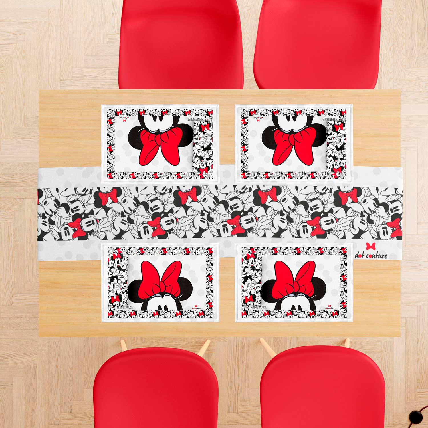 Set camino de mesa Minnie Mouse 9 Piezas - Providencia