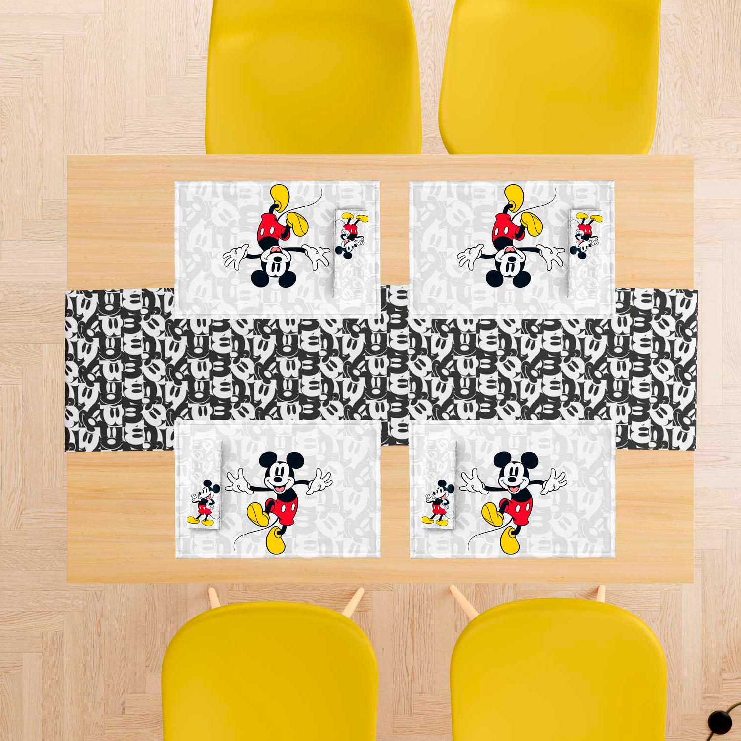 Set camino de mesa Mickey Mouse 9 Piezas - Providencia