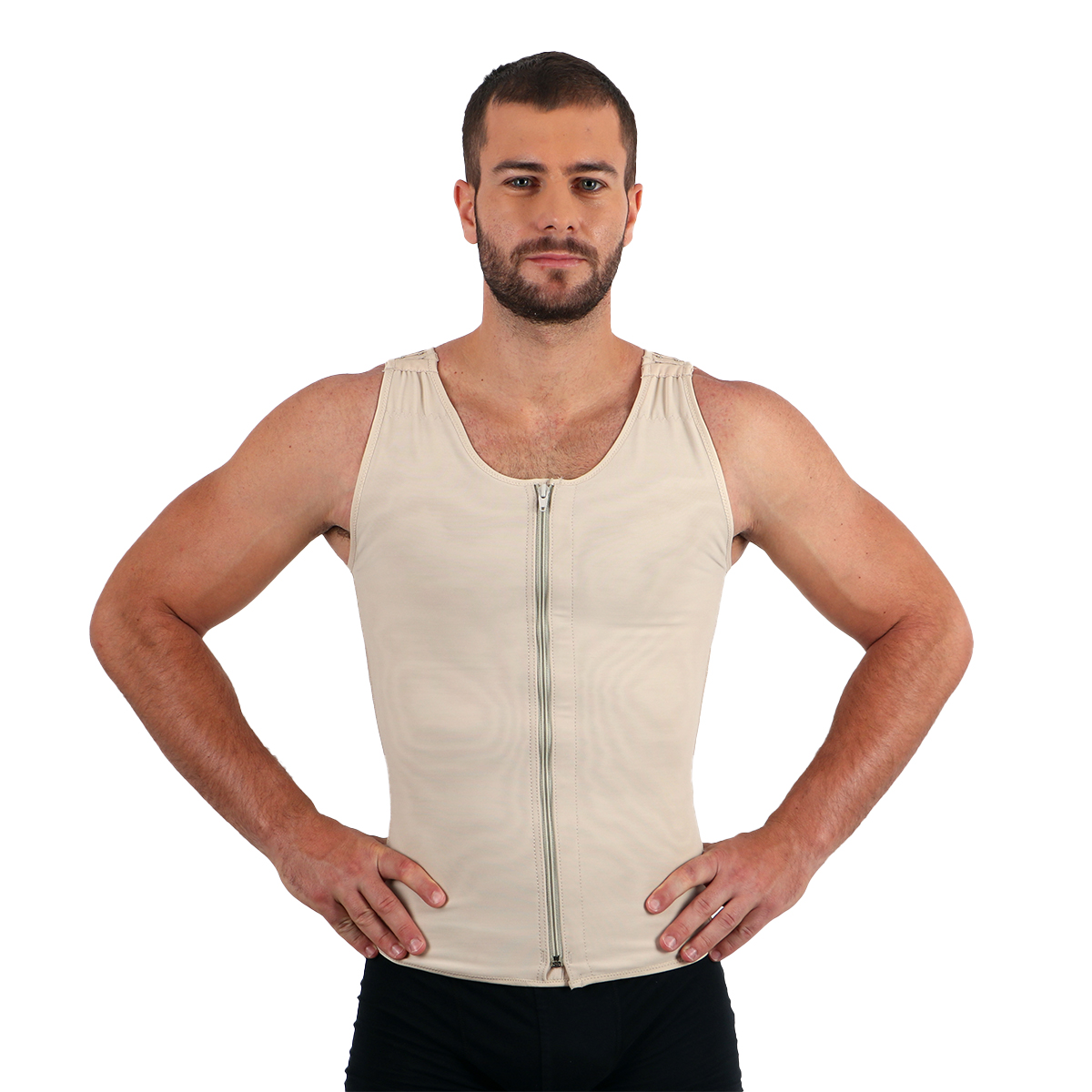 Faja Colombiana Para hombre Chaleco Post Operatorio Estiliza 1371 Cómoda uso diario con corrección de postura