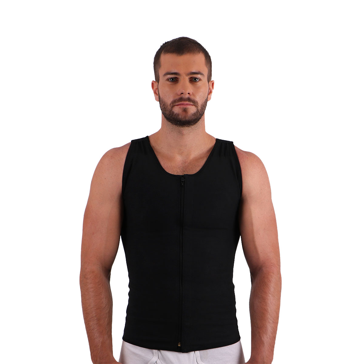 Faja Colombiana Para hombre Chaleco Post Operatorio Estiliza 1371 Cómoda uso diario con corrección de postura