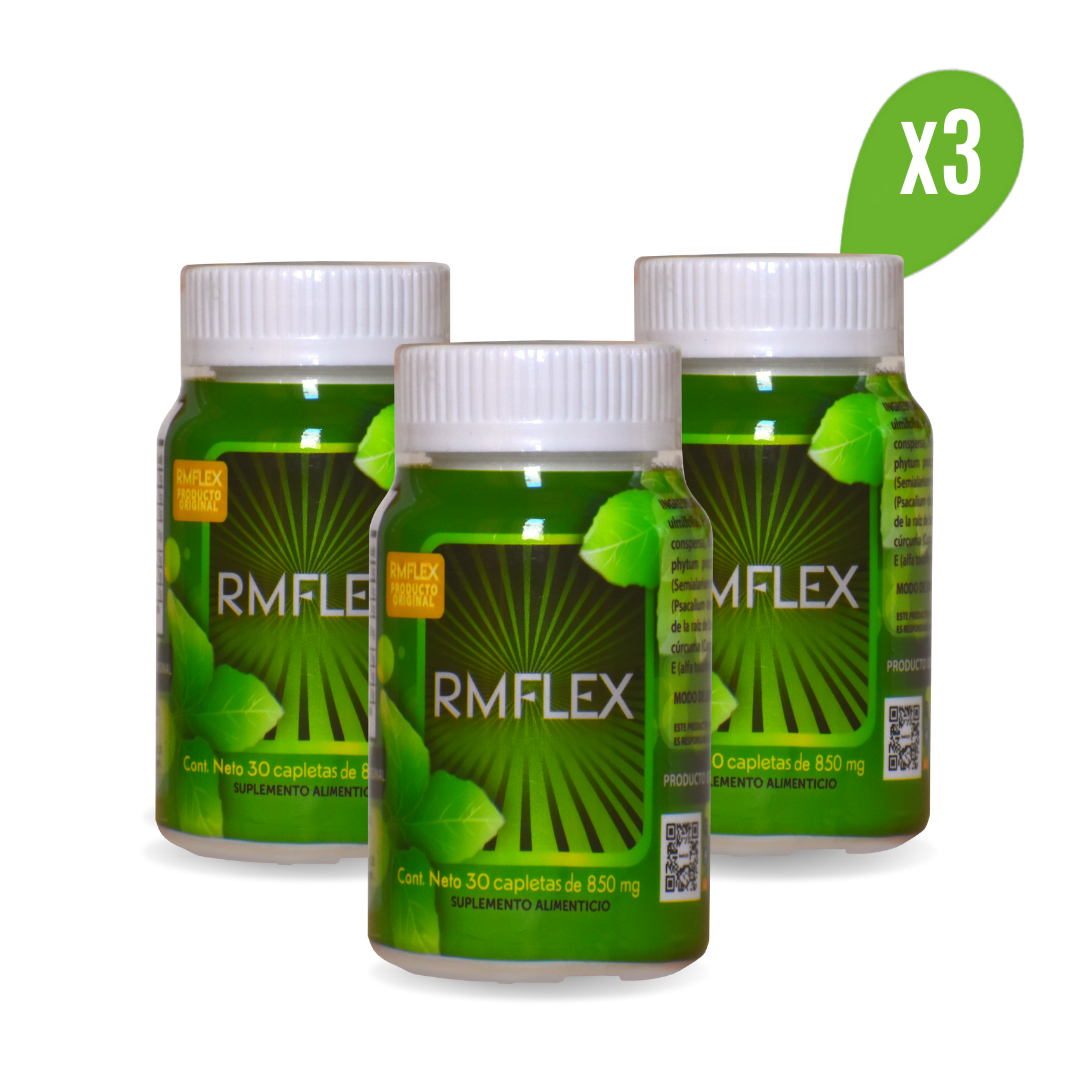 KIT DE 3 FRASCOS DE RM FLEX- 30 TABS