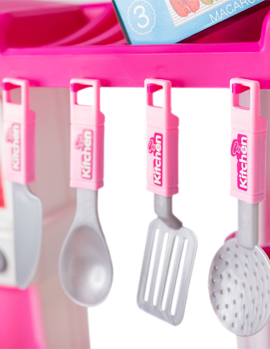 Cocina de juguete interactiva realista con efectos de luz, sonido y además funciona con agua