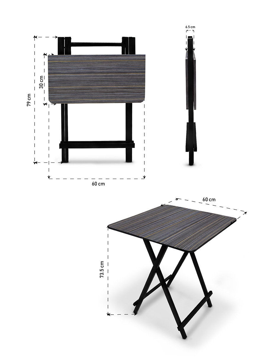 Mesa plegable auxiliar multiusos
