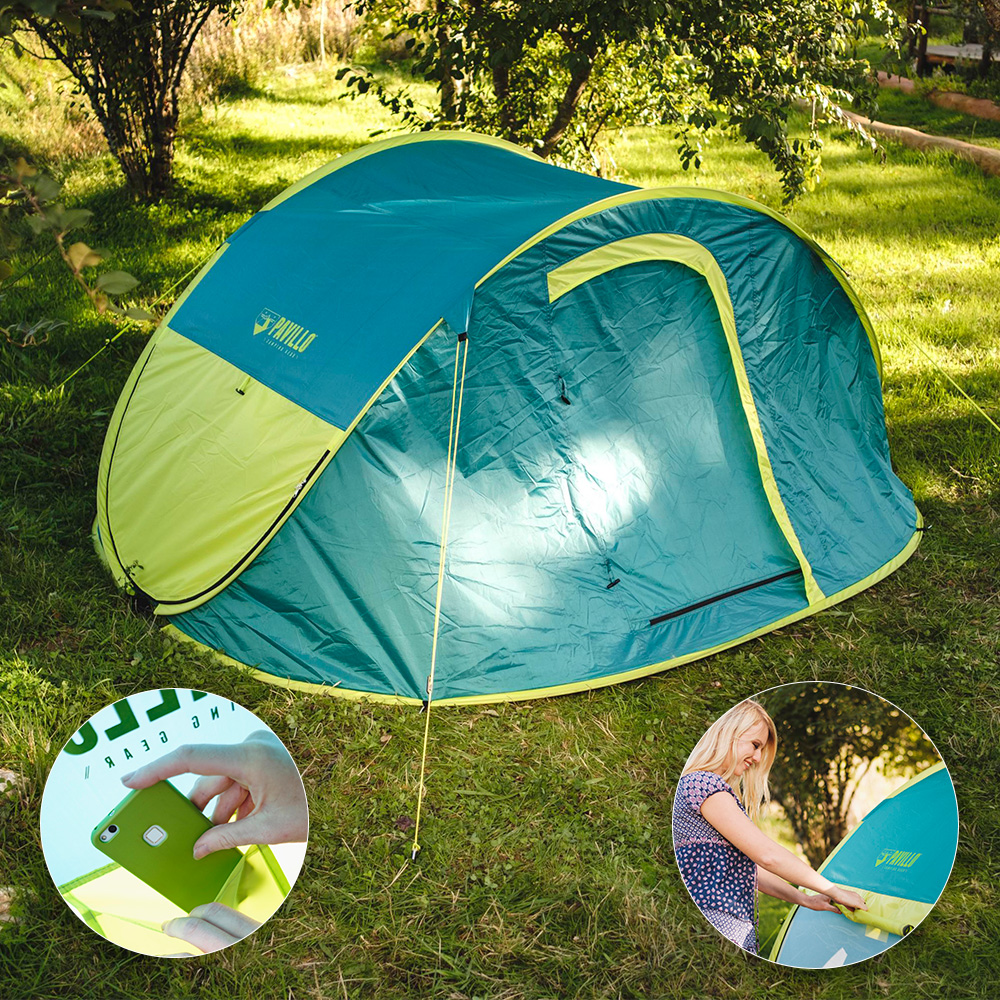 Tienda De Campaña Domo Grande Bestway Camping 4 Personas