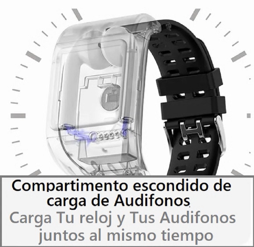 Smartwatch 2 en 1 con audífonos incluídos G36 Pro