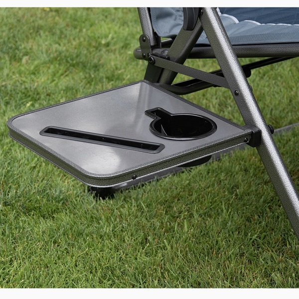 PLKO Sillas de camping con toldo de sombra, silla reclinable plegable,  soporta 350 libras, con soporte para tazas, para playa, campamento, parque