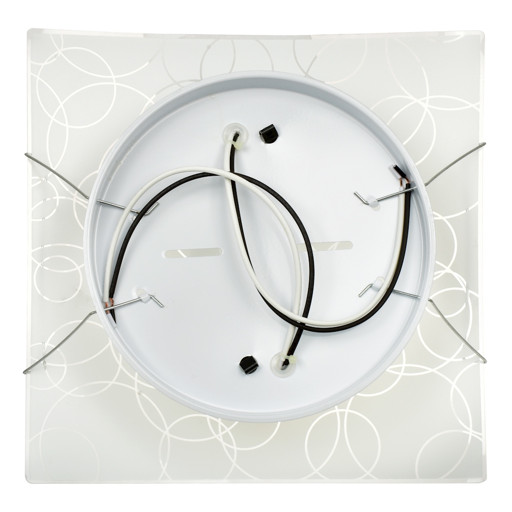 Lampara De Techo Incandescente Moderna 30 x 30 x 8 cm Blanco Eglo