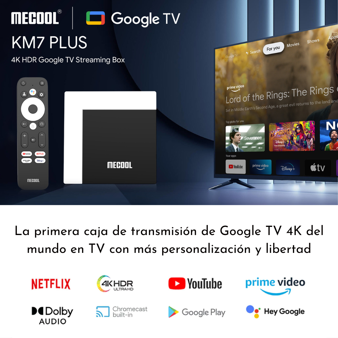 Tv Box KM7 Plus 4K Google Assitant 2GB Ram 16GB Android 11.0 MECOOL