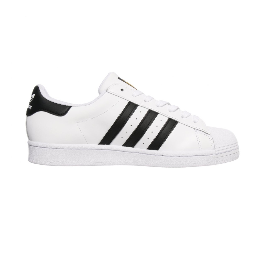 TENIS CASUAL ADIDAS SUPERSTAR CONCHA BLANCO NEGRO DE HOMBRE EG4958