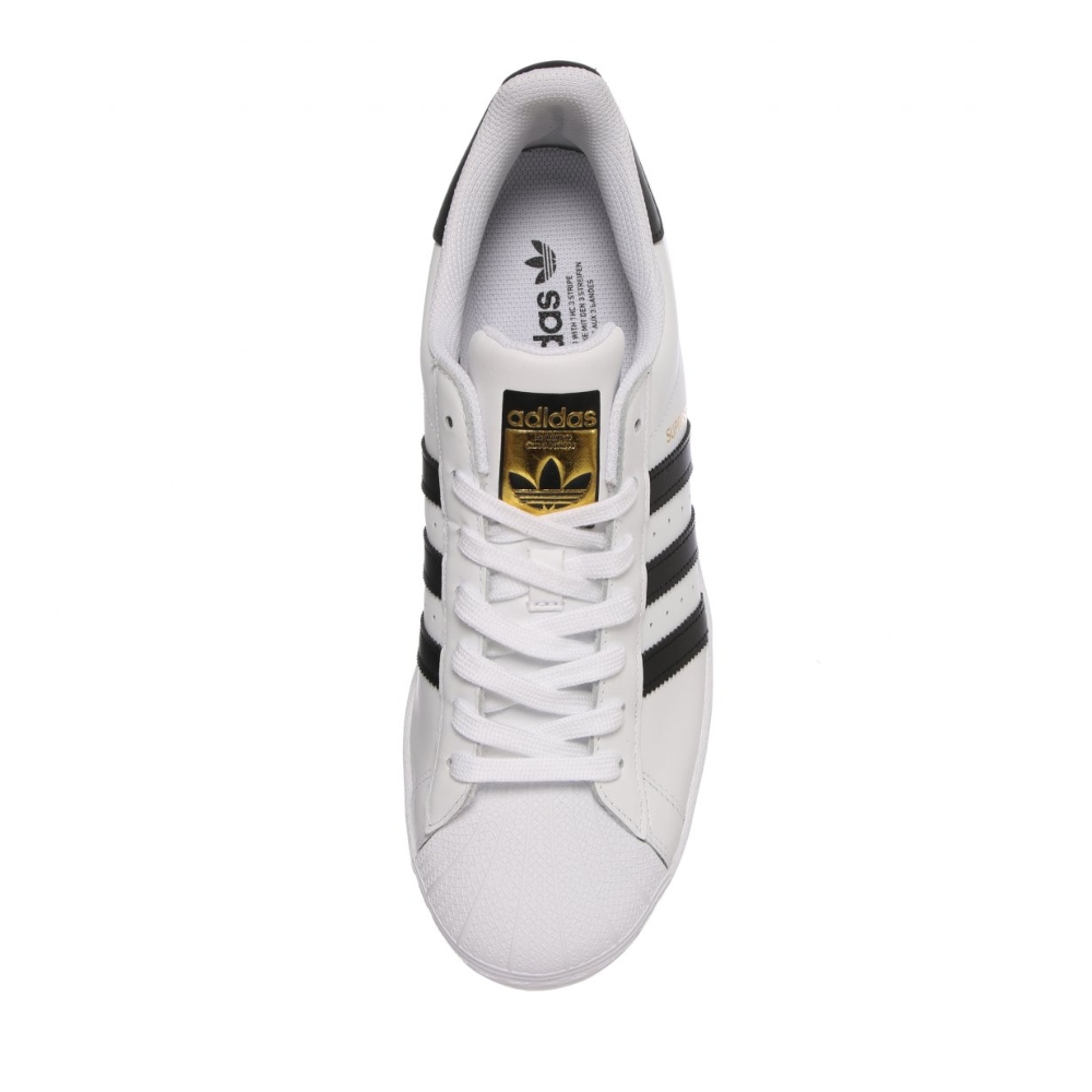 TENIS CASUAL ADIDAS SUPERSTAR CONCHA BLANCO/NEGRO DE HOMBRE EG4958.