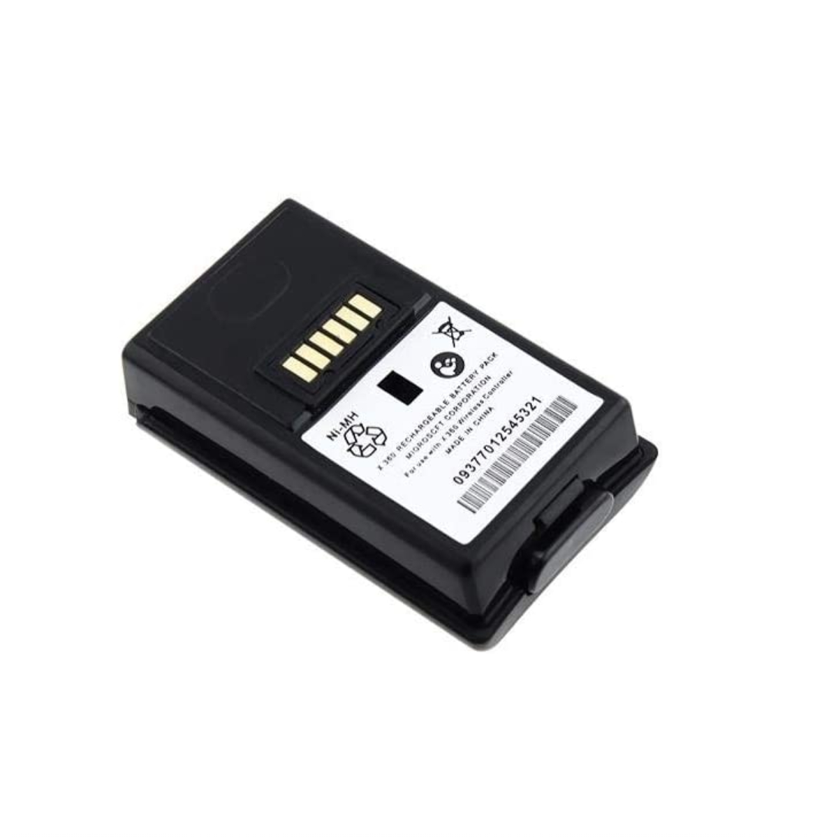 Kit Carga y Juega Pila Recargable Negra) Compatible con Xbox 360