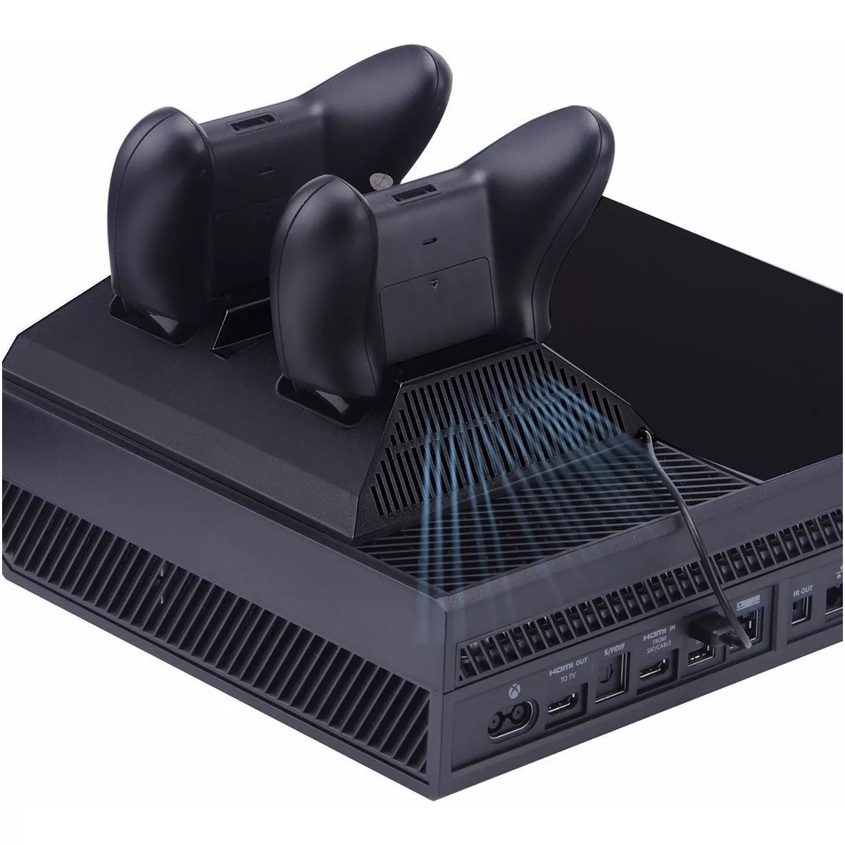Base Enfriadora + 2 Puertos de Carga + 4 Puertos USB Compatible Xbox One
