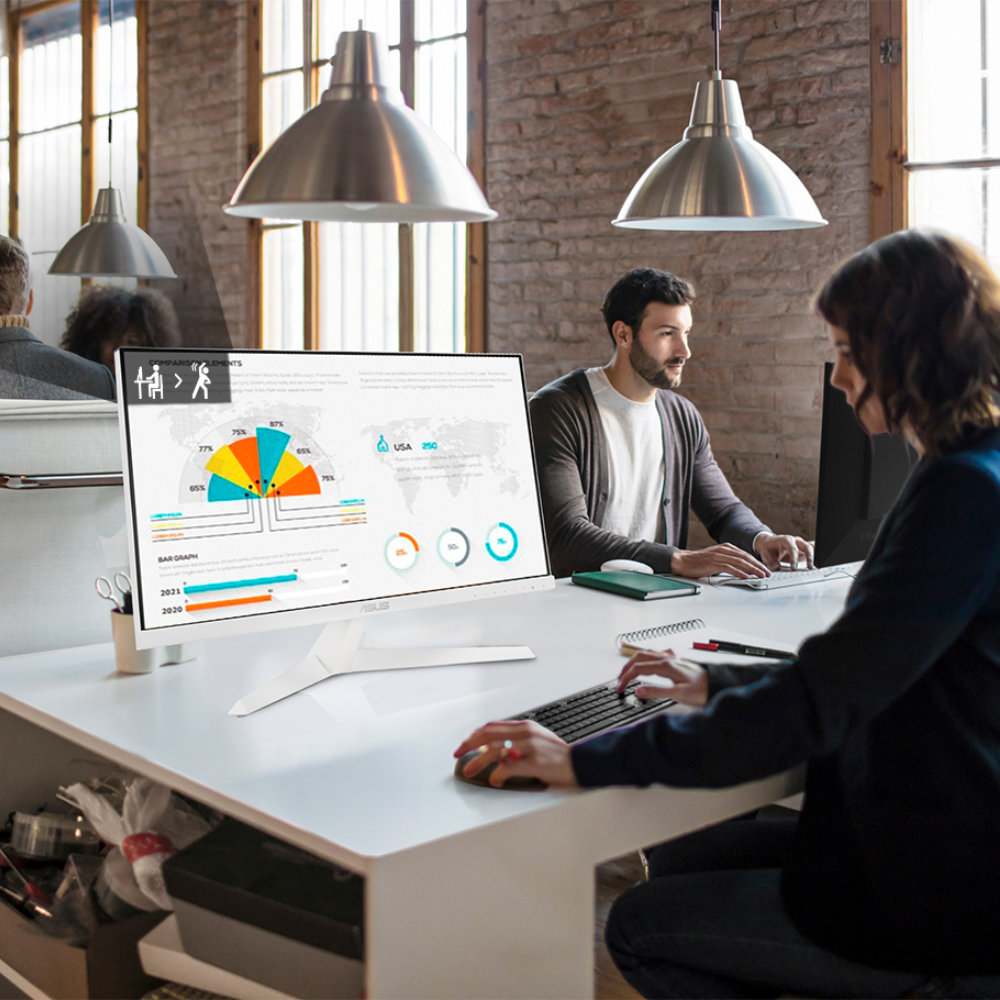 Monitor De Computadora ASUS VY279HE-W 27 Pulgadas  Full HD Eye Care