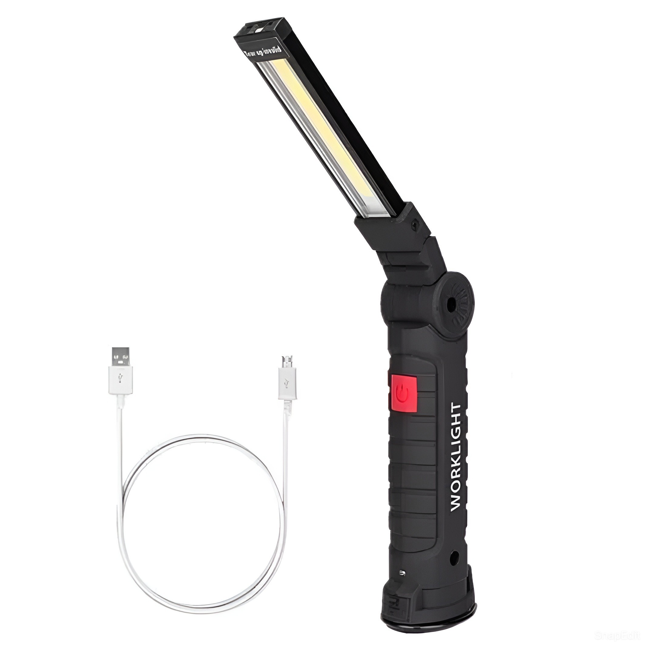 Luz De Trabajo Led Linterna Recargable Giratoria Plegable